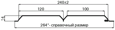 Фото: Софит Lбрус-15х240 (VikingMP-01-8017-0.45) в Луховицах