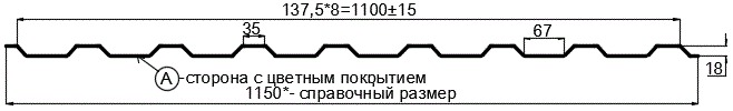 Фото: Профнастил МП20 х 1100 - A (PureTech_Mat-20-7024-0.5) в Луховицах