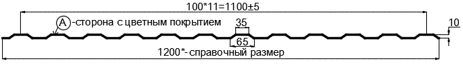 Фото: Профнастил МП10 х 1100 - A (ПЭ-01-1015-0.45) в Луховицах