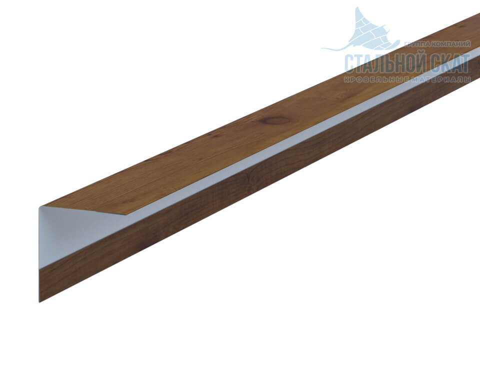 Фото: Планка угла наружного 30х30х3000 (ECOSTEEL_T-12-Дуб-0.45) в Луховицах