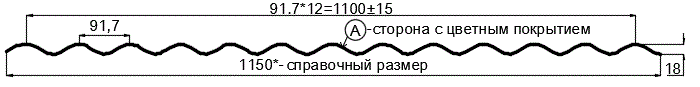 Фото: Профнастил МП18 х 1100 - A (ПЭ-01-6005-0.7) в Луховицах