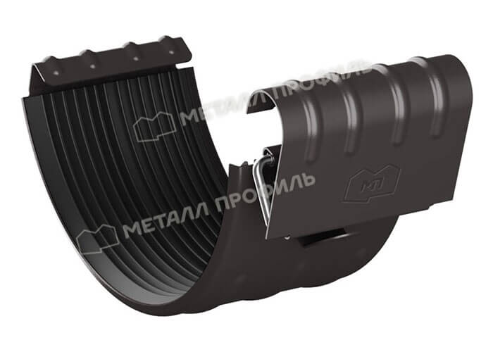 Соединитель желоба D125 Foramina Freeze (FRZ_D-01-DarkBrown\DarkBrown-0.6)