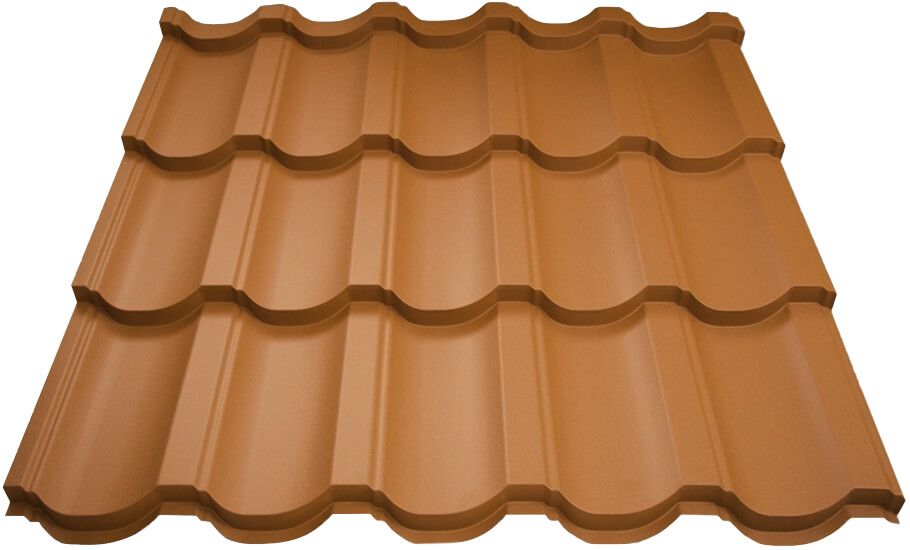 Металлочерепица МП Трамонтана-SL (AGNETA-20-Copper\Copper-0.5)