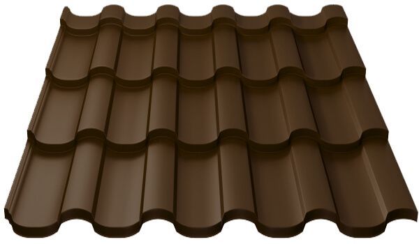 Металлочерепица МП Монтекристо-X (PURETAN-20-8017-0.5)