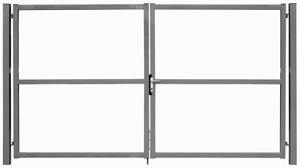 Ворота Colority Zinc Lock 1,5х3,5 RAL 7024