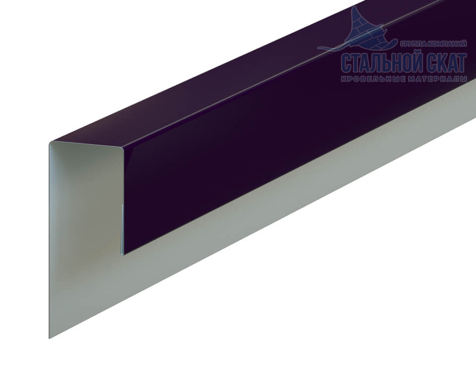 Планка J-профиль 24х18х2000 (VALORI-20-Violet-0.5)