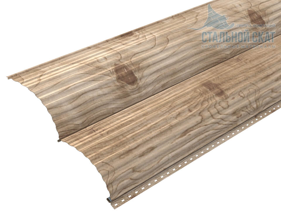 Сайдинг Woodstock-Т-28х330 (ECOSTEEL_T-12-Орех-0.45)