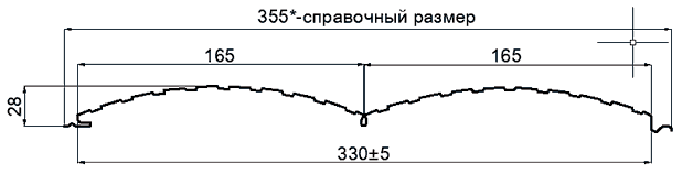 Сайдинг Woodstock-Т-28х330 (ECOSTEEL_T-12-Дуб-0.45)