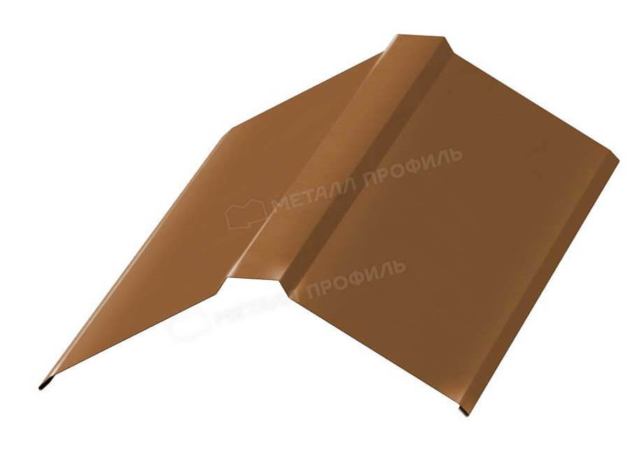 Планка конька плоского 120х120х2000 (PURMAN-20-Argillite-0.5)