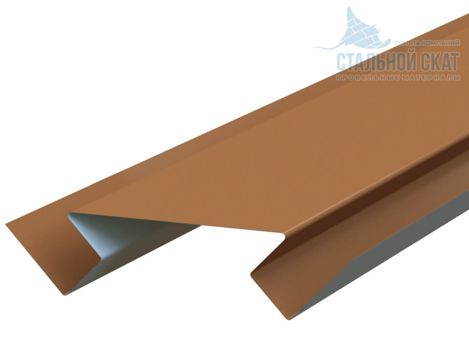 Планка угла внутреннего сложного 75х3000 (PURMAN-20-Argillite-0.5)